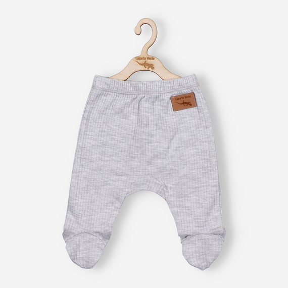 Lagarto Verde Półśpiochy z dzianiny prążkowej - Szary