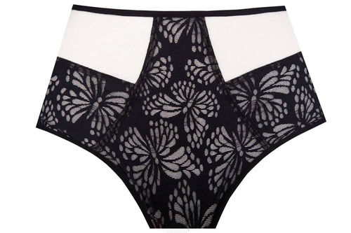 Figi damskie Aria Unikat czarny-beżowy