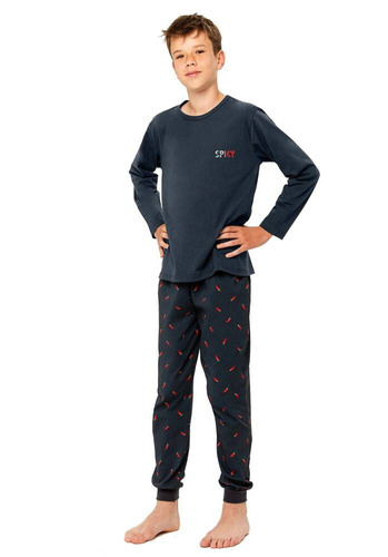 Piżama chłopięca Eric 3316 Taro - granatowy