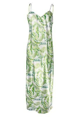 Długa halka satynowa Flowers  DKaren - DK-HI 11 biały