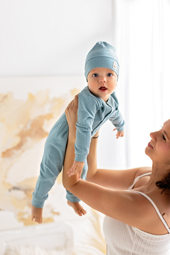 Czapeczka niemowlęca "Natural Harmony" Makoma turkusowy