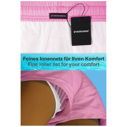 Szorty kąpielowe SZ2404 Sesto Senso różowy