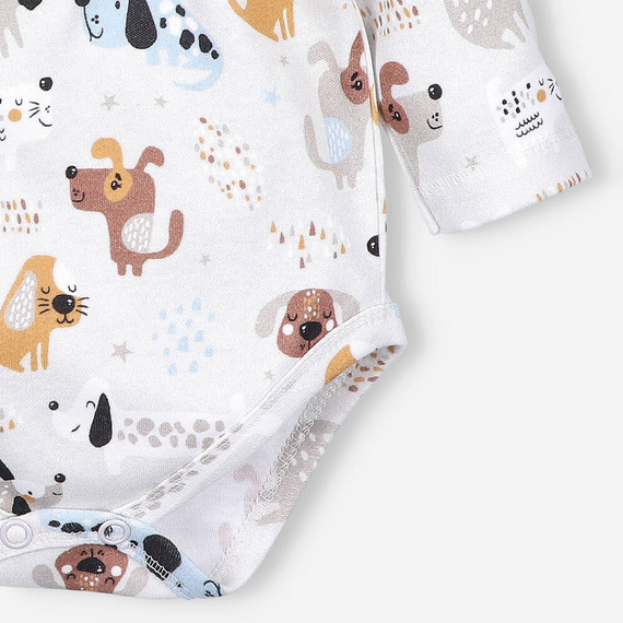 Body kopertowe z bawełny organicznej Psiaki Adventure Nini