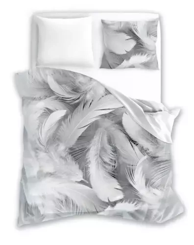Pościel bawełniana Natura 001 Lekka jak piórko Faro szary