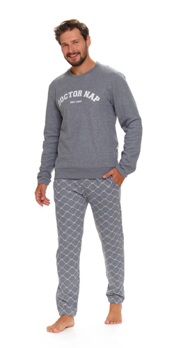 PMB.5242 Piżama Męska Doctor Nap - grey