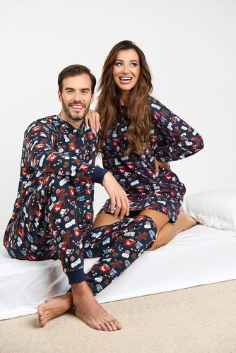 Koszula nocna damska Cookies talian Fashion - druk 