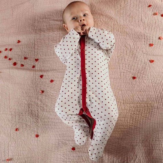 Pajac niemowlęcy Love Eevi - biały 