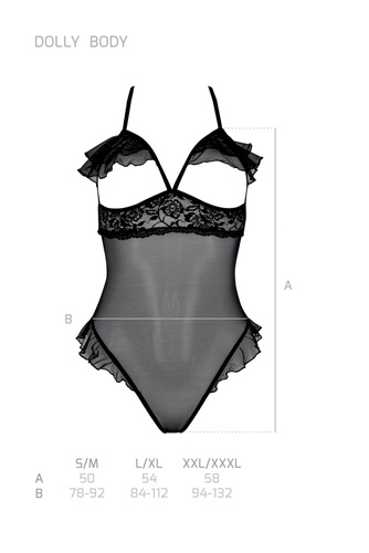 Body damskie Dolly Passion czarny