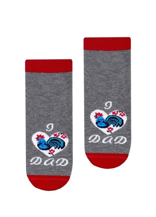 art.138 Skarpety Cotton Candy Folk Steven szary melanż 076