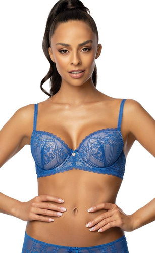  Biustonosz Push-up M-3637/11 Marina  Mat -niebieski