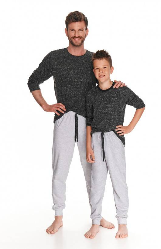 Piżama dla chłopca 2285/2826/2821 Vito Taro grafitowy melanż