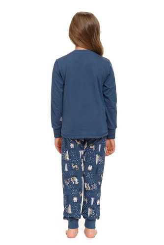 PDG.4324 "Animals" Piżama dziecięca Unisex Doctor Nap - deep blue