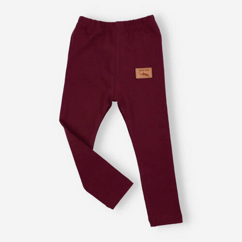 Legginsy dziewczęce Lagarto Verde - bordowy