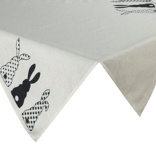 Obrus wielkanocny Wiosna Eurofirany biały 