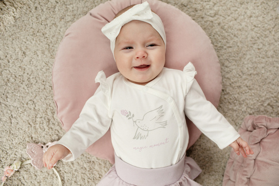 Opaska dziewczęca Charlotte Pinokio - ecru