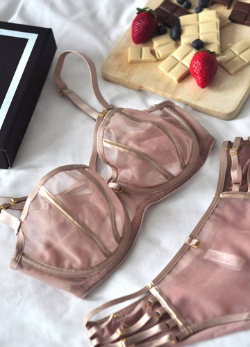 Biustonosz balkonetka 19120 Naked Mediolano beżowy 