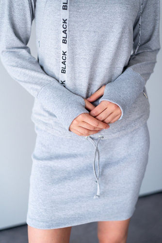 Sukienka dresowa  128  MIRACLE-szary