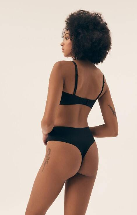 Stringi damskie 43670 Fleda Henderson beżowy - czarny