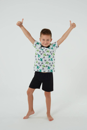 Piżama dla dziecka Picos Italian Fashion - druk/czarny 