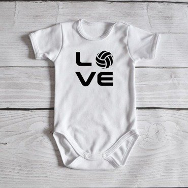 Body krótki rękaw "Volleyball" Moocha białe