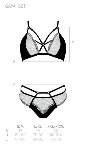 Komplet Sagaya Set Avanua czarny 