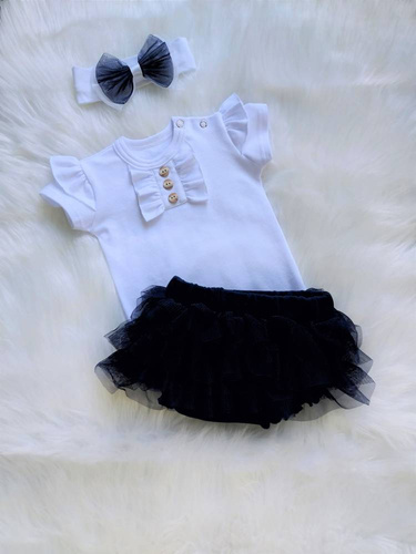 Body z krótkim rękawem Renia Bambarillo biały