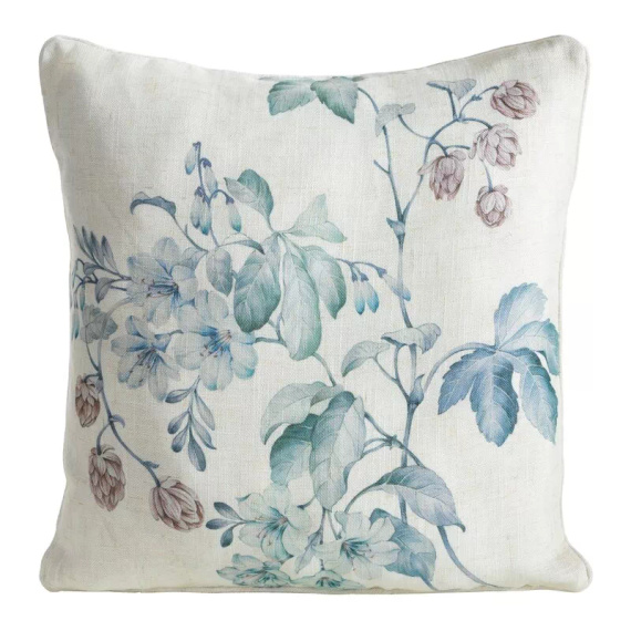 Poszewka na poduszkę Len 41 Eurofirany | Zieleń liści i naturalny klimat