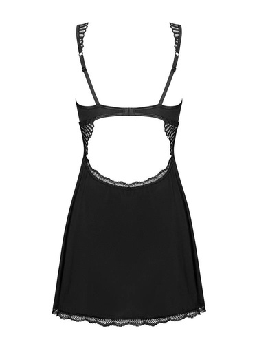 Klarita Babydoll Koszulka damska Obsessive czarny