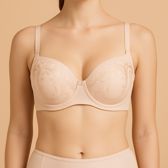 Vena VB-474 – cielisty biustonosz full cup z fiszbinami nude