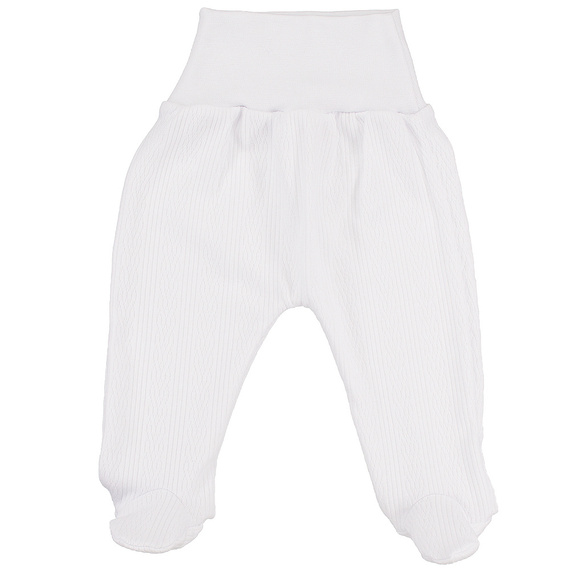 Komplet body z półśpiochem ażur warkocz Martex biały