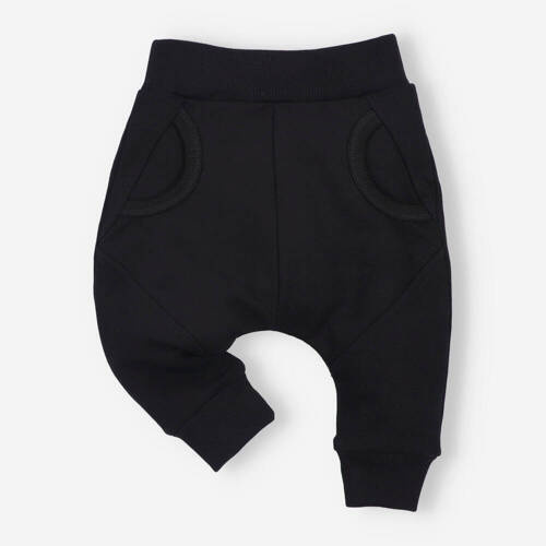 Spodnie dresowe z bawełny organicznej Crocodiles Nini czarny