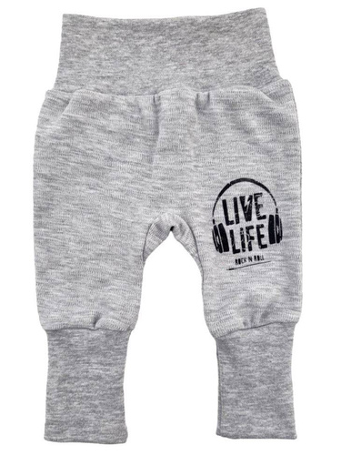 "Music" Spodenki bawełniane Terjan - szary