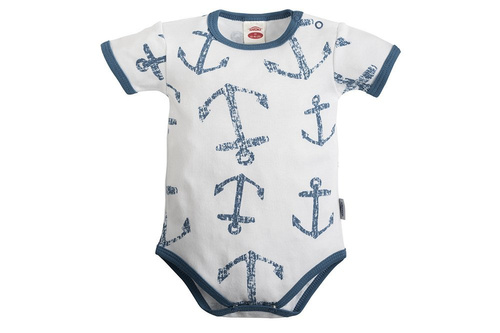 Body z krótkim rękawem "BLUE SEA"  Makoma paski