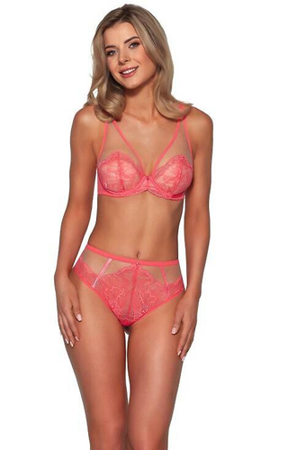 Biustonosz push-up 2073 Ava - koralowy