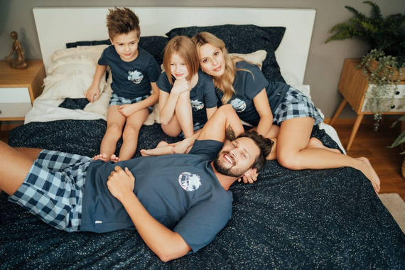 PMB.4416 Piżama Męska Doctor Nap - deep blue