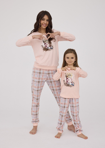 Piżama damska 671/375 Paint Cornette różowy 