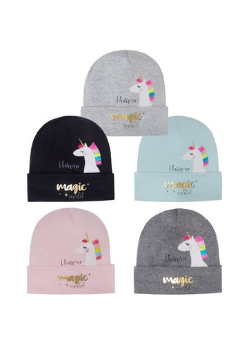 44-056 Czapka dziecięca AJS mix-kolor