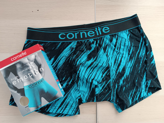 High Emotion 508/158 – granatowe bokserki męskie z bawełny, elastyczne