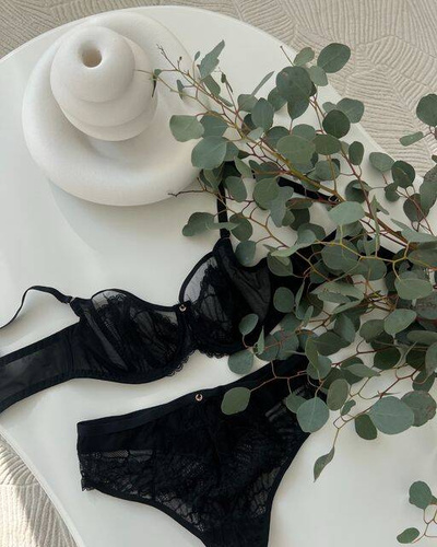 2109 Miękki Biustonosz Ava czarny