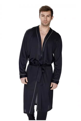Szlafrok męski 86468 Aleksander James Bradley czarny