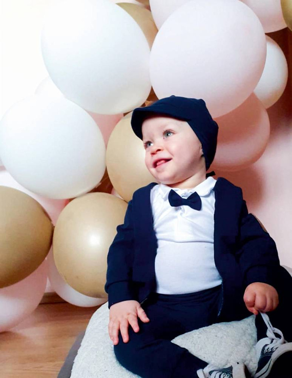 169406 Mix Komplet 5-częściowy nadruk Nicol - granatowy