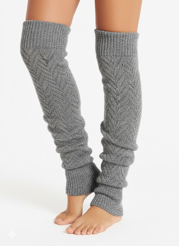 Gatta Wedel Soft art.01 – zimowe getry z żakardowym wzorem, szary