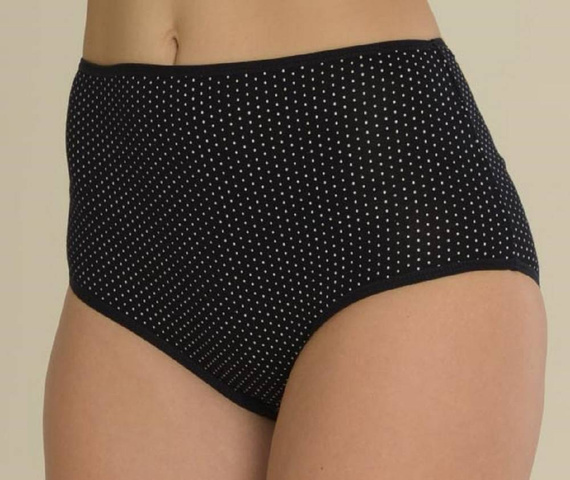 Figi wysokie 018 Sara De lafense - granatowy kropki