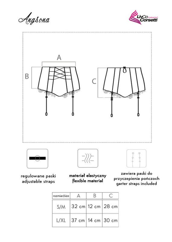 Figi damskie Angsona LivCo Corsetti Fashion czarny