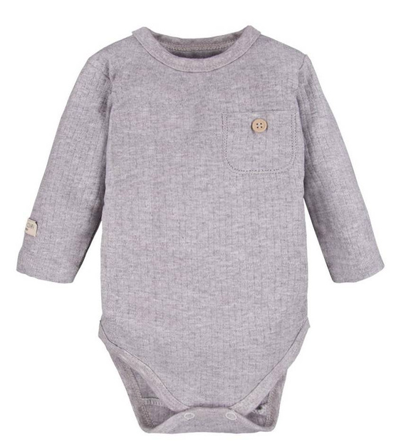 Body z długim rękawem z kieszonką "Simply Comfy" Ewa Klucze- miodowy