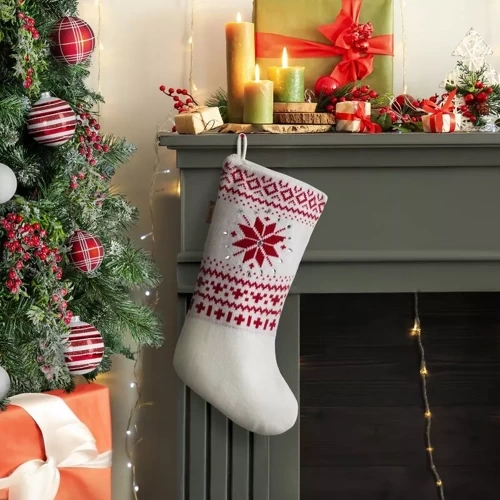 Skarpeta ozdoba świąteczna but 449 AEurofirany srebrny