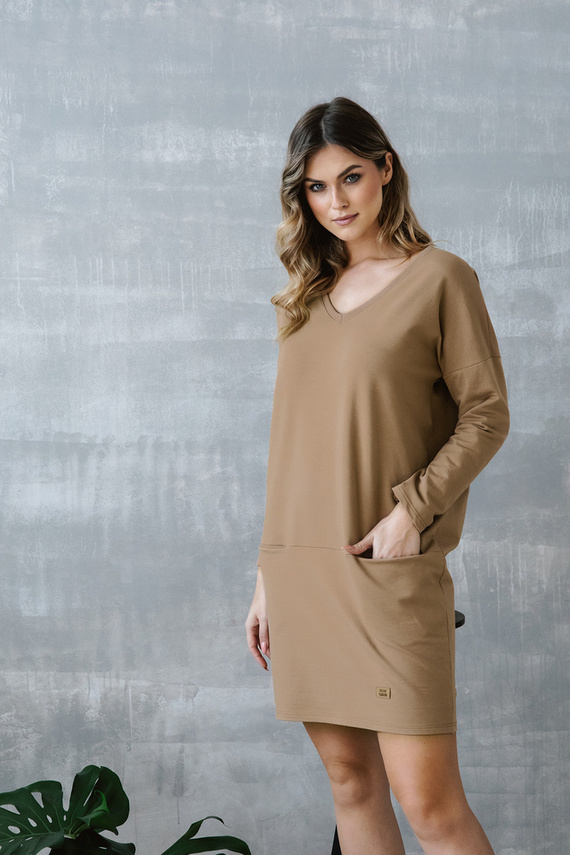 Tunika damska Karina Italian Fashion - camel