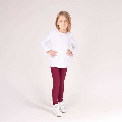 Legginsy dresowe 169520 Nicol - burgundowy