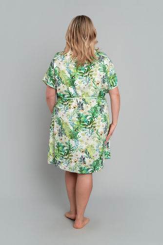 Szlafrok Damski Florina Italian Fashion - druk liście