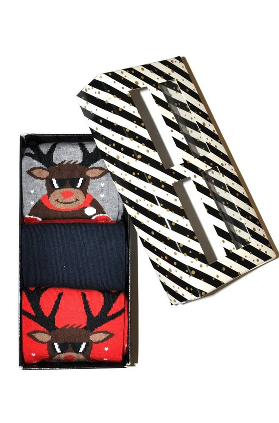 Skarpety Męskie Zestaw Świąteczny Milena mix kolor